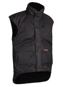 Styx Mill: STYX MILL Oilskin Brown Multi Pocket Vest