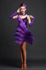 Purple Latin Dress
