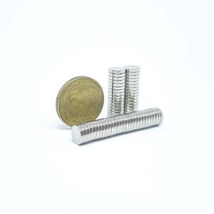 Cylinder Magnets: 8mm Dia x 1.5mm  |  Pack of 60