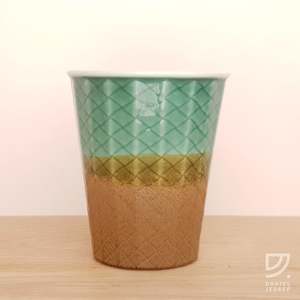 Cups: Coffee Cup - Jade & Copper Weave
