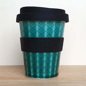 Silicone Coffee Cup Sleeve 10oz (89mm) - Black