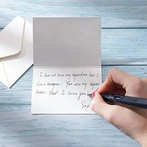 Hand written gift card