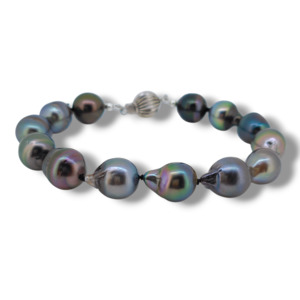 Tahitian Black Pearl Strands: Tahitian Strand Bracelet (21cm)