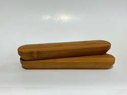 Outdoor Pool And Garden Chairs: Replacement CLICK Sunlounger & Position Chair Bamboo Armrests 2pcs