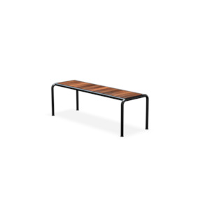 Outdoor Dining Seating Range: HOUE AVANTI Bench Seat Medium 129x48 cm - Black frame, Thermo Ash