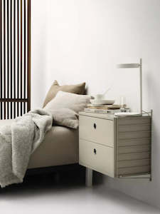 String Shelving: String - Bedside Cabinet