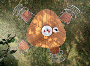 Houe Furniture: HOUE - LEAF Table & PAON Chairs Setting