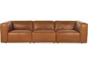 Products: Cassia 3 Seater Leather Sofa