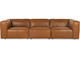 Cassia 3 Seater Leather Sofa