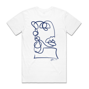 Products: White Tee - Daphnes Bar Taverna