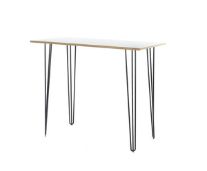 Products: White Leaner with Black Hairpin Legs darbyandgrey