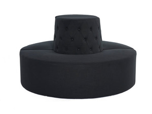 Island Linen Ottoman - Black darbyandgrey