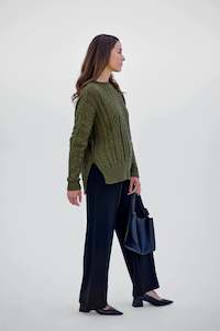 New Arrivals: Maxted Soft Touch Cable Pullover-Khaki