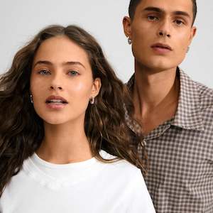 Accessories: Free Recycled Earrings - Silver Plated