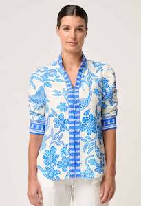 Calantha Viscose Rouched Sleeve Shirt