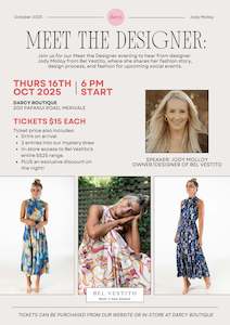 Event -Meet the Designer with Jody Molloy