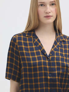 Garden Checks Satin Shirt