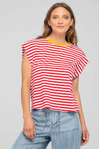 Bellissimo Tee - Red Stripe