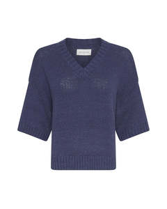 Tops: MSCH Hannalie 2/4 Pullover- Oceana