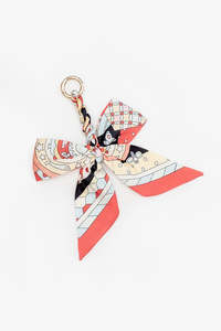 Accessories: Keychain Bow - Papaya Pop