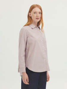 Tops: Striped Poplin Shirt