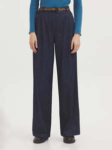 Bottoms: Darted Blue Denim Jean