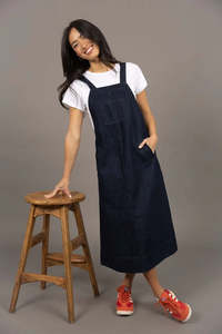 Edit Pinafore-Dark Blue