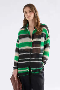 Tops: ELK Eir Sheer Shirt- Saillte Print