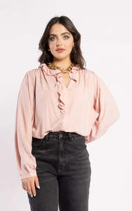 Cest La Vie Blouse - Dusky Pink