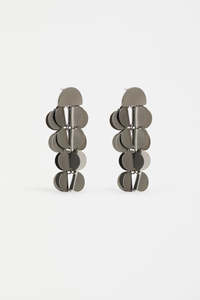 ELK Ozett Drop Earring-Gun Metal