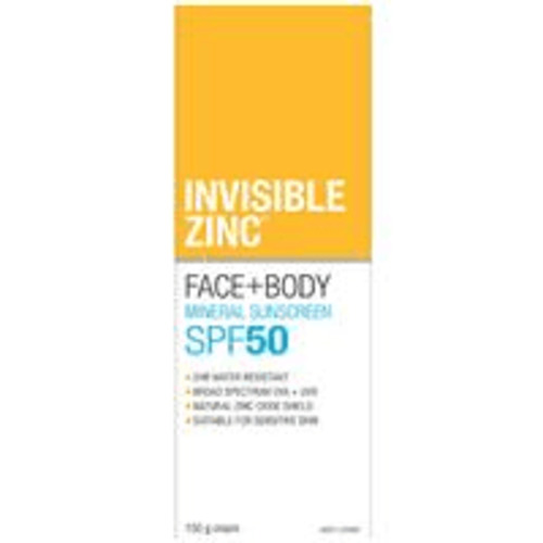 Invisible Zinc: Invisible Zinc Face and Body SPF 50 150g
