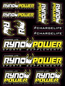 Nutrition - Ryno Power: Ryno Power Factory Sticker Kit