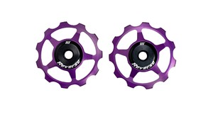 Drivetrain - Derailleurs: Aluminium pulley set Reverse Purple
