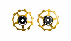 Drivetrain - Derailleurs: Aluminium pulley set Reverse Gold
