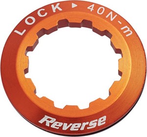 Drivetrain - Cassettes: 8-11 speed Cassette Lock Ring Reverse Orange
