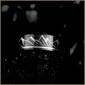 Frontpage: 8mm Matte Black Stainless Steel Ring