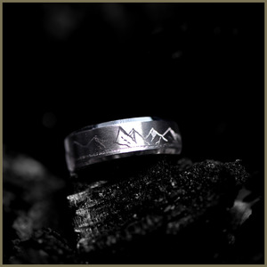 Frontpage: 8mm Brushed Stainless Steel Ring