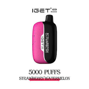 Disposable Vapes: Iget Moon 5000 Puffs - Strawberry Watermelon