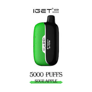 Disposable Vapes: Iget Moon 5000 Puffs - Sour Apple