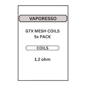 Coils Cartridges: VAPORESSO GTX 1.2OHM COIL 5X