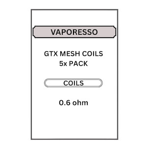 Vaporesso GTX 0.6ohm Coil 5pk