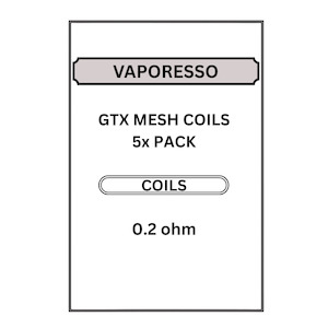 Coils Cartridges: Vaporesso GTX 0.2ohm Coil 5pk