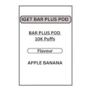 IGET BAR PLUS PODS 10K PUFFS