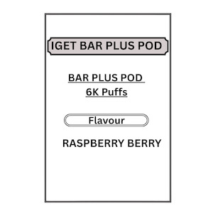 IGET BAR PLUS PODS 6K PUFFS