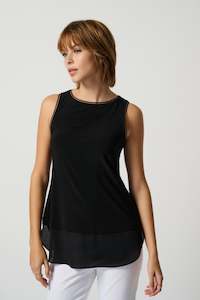 Top: 183126NOS Layer Hem Easy Fit Singlet
