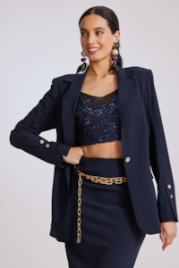 8943 Long Line Summer Blazer