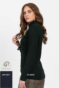 New Arrivals 1: 4287 Silky Superfine Easy Fit Merino Polo Neck