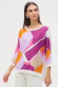 Joseph Ribkoff 1: 252927 Colour Block Relaxed Fit Sweater