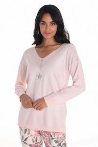 251503  Soft V Star Knit Sweater Jumper