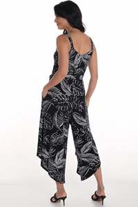 Frank Lyman: 251355 Café Weekend S/Less Print Jumpsuit